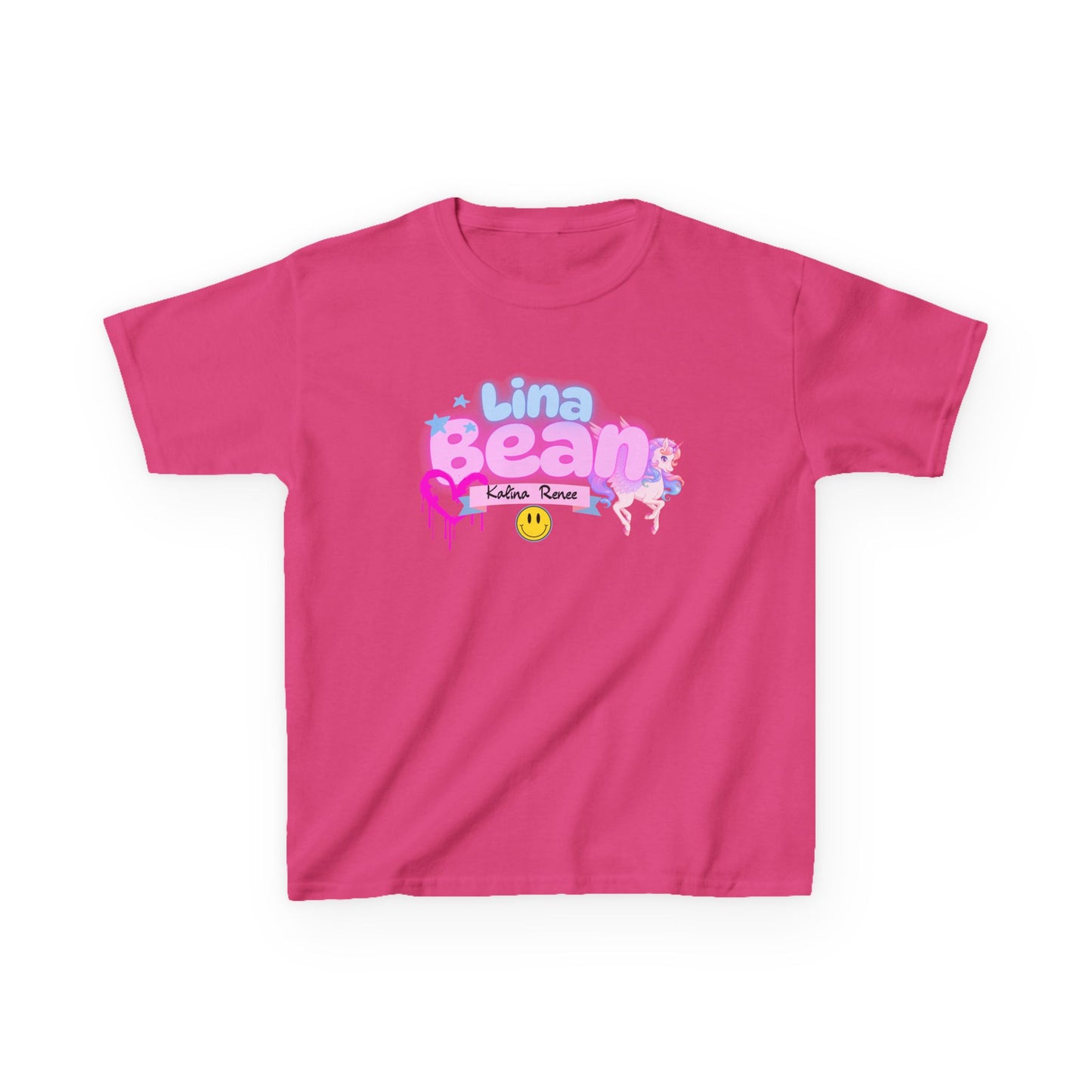 Playful Kids Tee with Custom Name & Unicorn Design