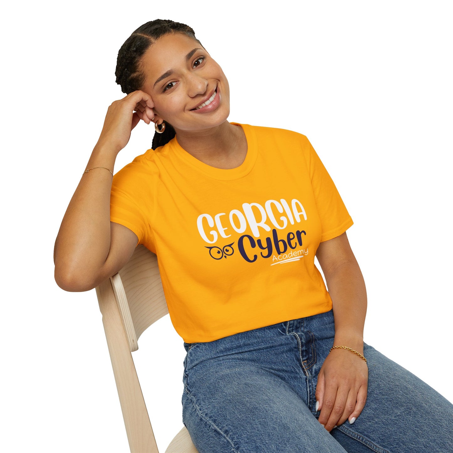 Copy of Copy of Georgia Cyber Unisex Softstyle T-Shirt - Riding the Wave of Excellence