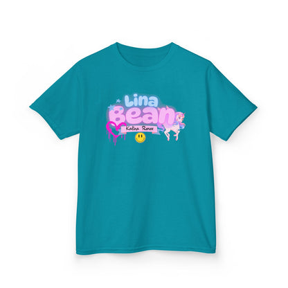 Playful Kids Tee with Custom Name & Unicorn Design