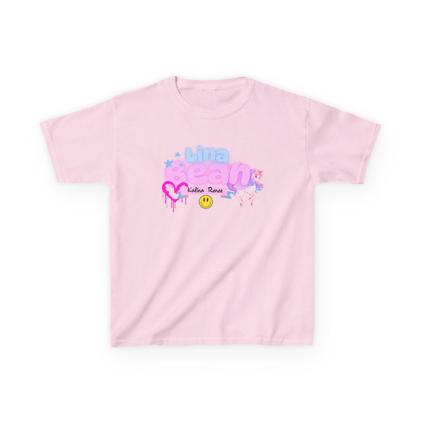 Playful Kids Tee with Custom Name & Unicorn Design