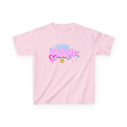 Playful Kids Tee with Custom Name & Unicorn Design