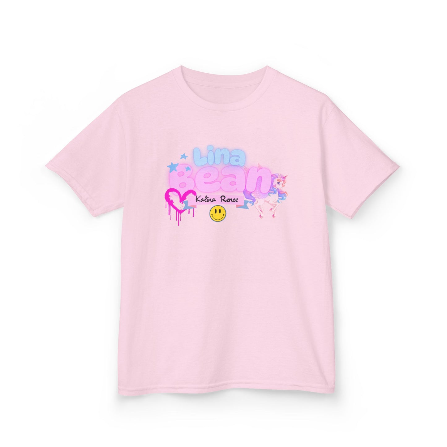 Playful Kids Tee with Custom Name & Unicorn Design