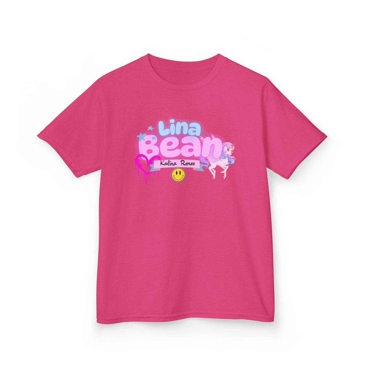 Playful Kids Tee with Custom Name & Unicorn Design