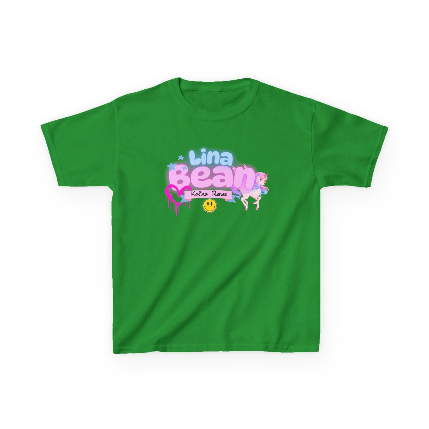 Playful Kids Tee with Custom Name & Unicorn Design